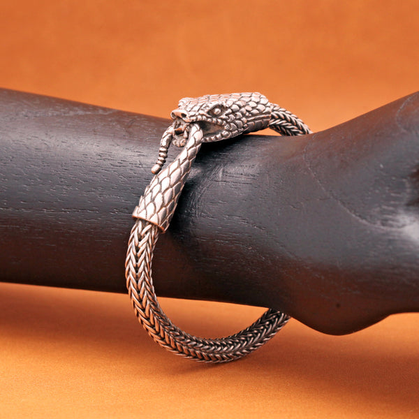 Sterling silver online snake bangle