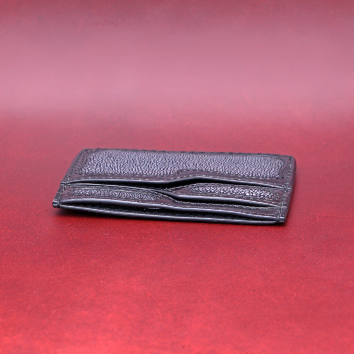 TRIPLE POCKET EXOTIC WALLET IN BLACK