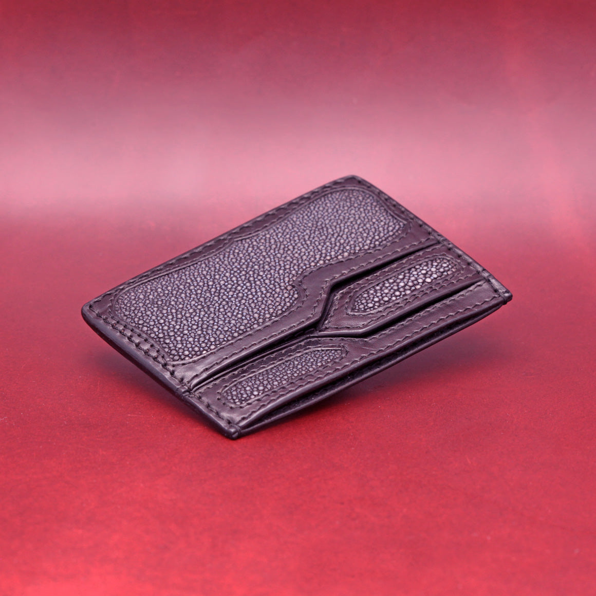 TRIPLE POCKET EXOTIC WALLET IN BLACK