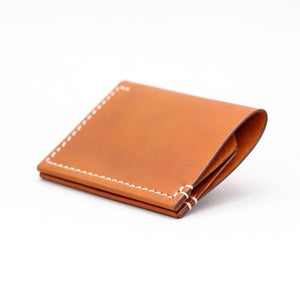DOUBLE POCKET FOLD WALLET IN NATURAL