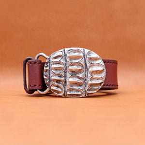 SILVER PLATED EXOTIC BUCKLE